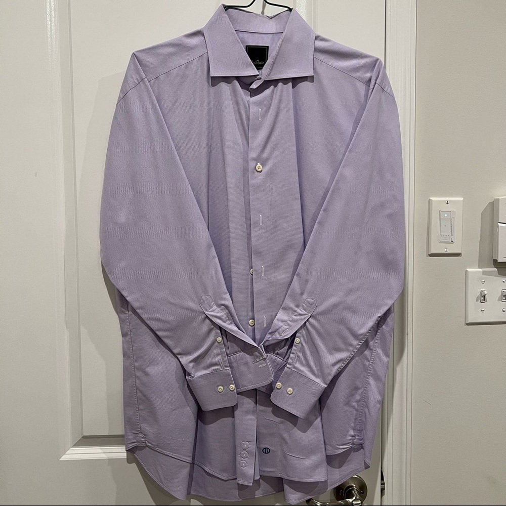 David Donahue regular fit dress shirt